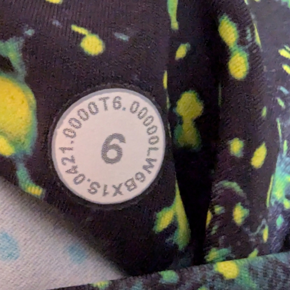 Lululemon Base Pace High Rise Crop 23" Sparks Fly Multi Sz 6 High Waist Nulux - Picture 14 of 14